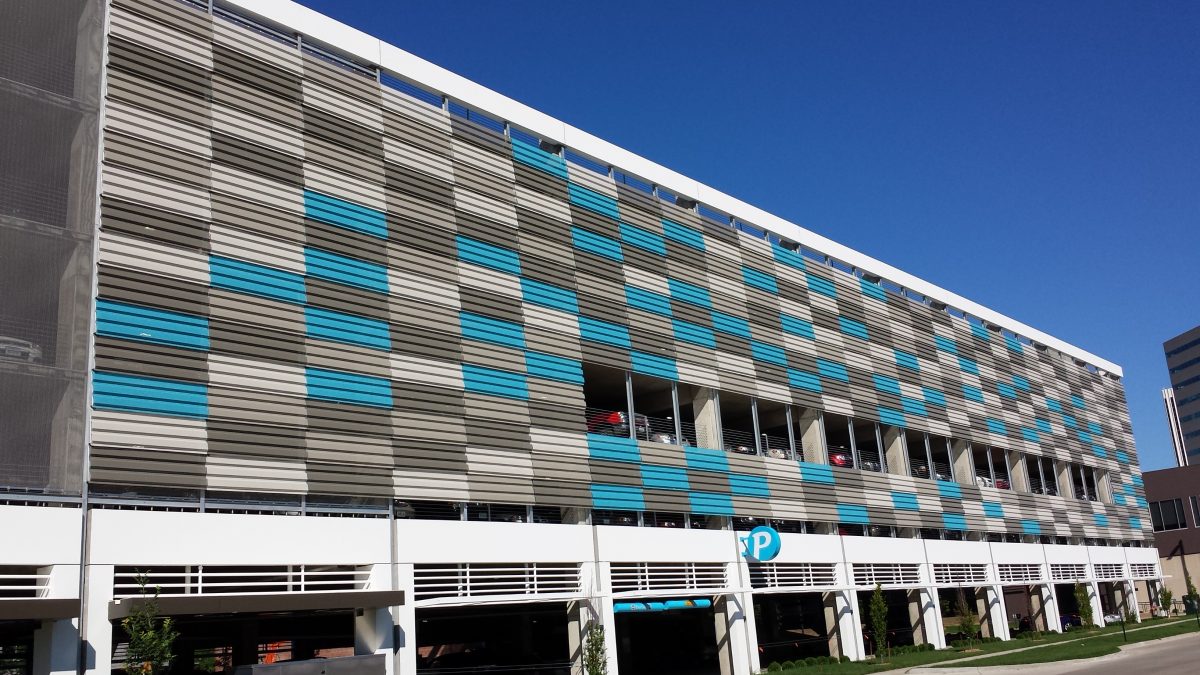 Cedar Rapids Parking Garage Corrugated Metals