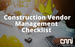 construction vendor management checklist