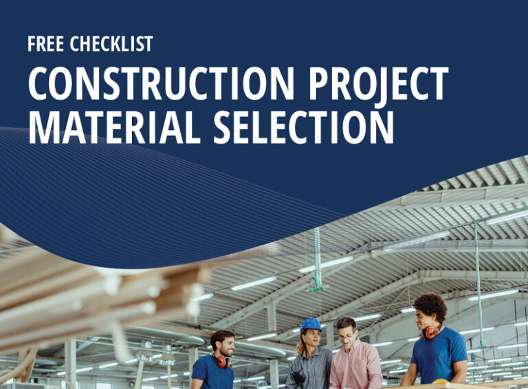 Construction Project Material Selection Checklist Corrugated Metals