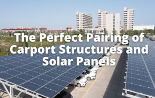 perfct pairing of carport structures and solar panels