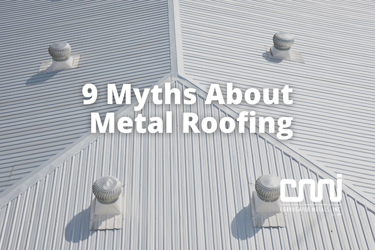 9 Myths about metal roofing